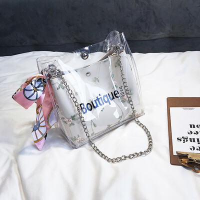 Transparent small bag women 2019 new summer bucket bag fashion chain jelly bag Korean Joker Messenger bag tide
Transparent small bag women 2019 new summer bucket bag fashion chain jelly bag Korean Joker Messenger bag tide