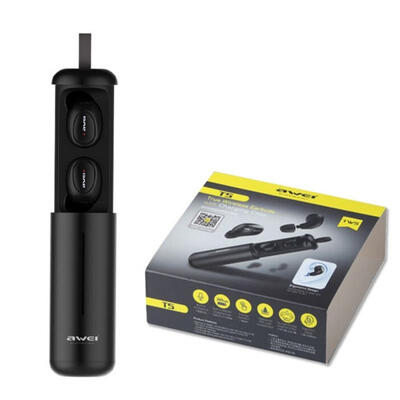 AWEI T5 TWS Bluetooth 50 Earphone Headphone With Mic True Wireless Earbuds Headset With Charging Case For IPhone Xiaomi
AWEI T5 TWS Bluetooth 50 Earphone Headphone With Mic True Wireless Earbuds Headset With Charging Case For IPhone Xiaomi