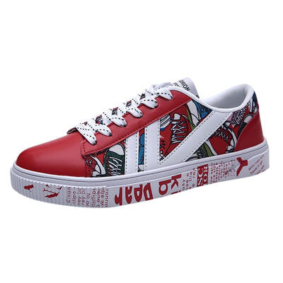 New casual Men Vulcanized Shoes Sneakers Mens Fashion Casual Lace-Up Colorful Canvas Sport Graffiti board Shoes
New casual Men Vulcanized Shoes Sneakers Mens Fashion Casual Lace-Up Colorful Canvas Sport Graffiti board Shoes