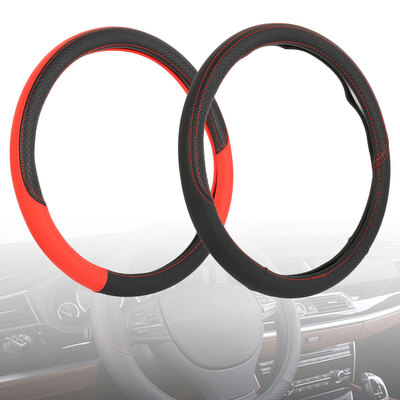 38CM Universal Car Steering-wheel Cover PU Leather Auto Handlebar Steering Wheel Covers Automotive Accessories
38CM Universal Car Steering-wheel Cover PU Leather Auto Handlebar Steering Wheel Covers Automotive Accessories
