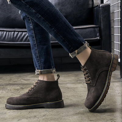 Autumn&winter new mens shoes Martin boots high help outdoor tooling shoes Korean version
Autumn&winter new mens shoes Martin boots high help outdoor tooling shoes Korean version