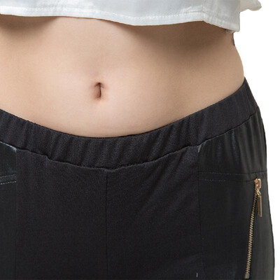 New Sexy Women Skinny Leggings PU Leather Splice Elastic Waist Stretch Bodycon Pencil Pants Trousers Tights Jeggings Black
New Sexy Women Skinny Leggings PU Leather Splice Elastic Waist Stretch Bodycon Pencil Pants Trousers Tights Jeggings Black