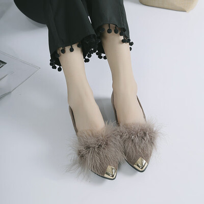 Mao Mao Shoe Women Fall Flat-bottomed Casual Footwear with Shallow Mouth Single Shoe with Thick Heel&Pointed Bean Shoe Tide
Mao Mao Shoe Women Fall Flat-bottomed Casual Footwear with Shallow Mouth Single Shoe with Thick Heel&Pointed Bean Shoe Tide