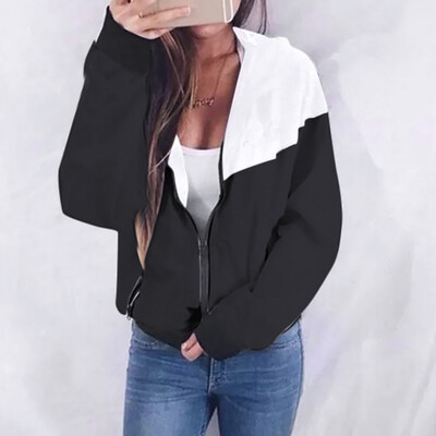 Roseonmyhand Women Long Sleeve Patchwork Thin Skinsuits Hooded Zipper Pockets Sport Coat
Roseonmyhand Women Long Sleeve Patchwork Thin Skinsuits Hooded Zipper Pockets Sport Coat