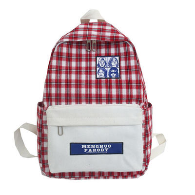 Chic schoolbag girl Korean ins Literature & Art Xiao Qingxin Chequered Backpack College Wind Campus student Canvas Shoulder Bag
Chic schoolbag girl Korean ins Literature & Art Xiao Qingxin Chequered Backpack College Wind Campus student Canvas Shoulder Bag