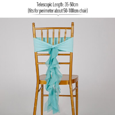 Chair Sash Bow Flounce Elastic Chair Ribbon Back Tie Bands for Wedding Party Ceremony Banquet
Chair Sash Bow Flounce Elastic Chair Ribbon Back Tie Bands for Wedding Party Ceremony Banquet