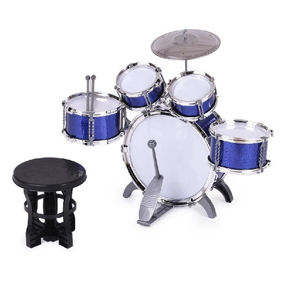 Children Kids Drum Set Musical Instrument Toy 5 Drums with Small Cymbal Stool Drum Sticks for Boys Girls 
Children Kids Drum Set Musical Instrument Toy 5 Drums with Small Cymbal Stool Drum Sticks for Boys Girls
