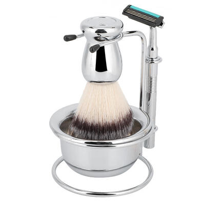 Greensen 4pcsset Mens Beard Shaving Set Stainless Steel Bowl Stand Brush Mustache Shaving Tool
Greensen 4pcsset Mens Beard Shaving Set Stainless Steel Bowl Stand Brush Mustache Shaving Tool