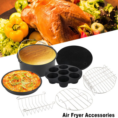 7pcs 8inch Diameter High Quality Stainless Steel Air Fryer Cooking Accessories for Gowise Phillips&Cozyna
7pcs 8inch Diameter High Quality Stainless Steel Air Fryer Cooking Accessories for Gowise Phillips&Cozyna