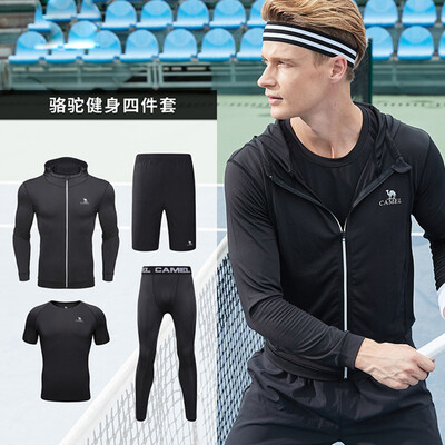 Camel CAMEL camel mens fitness four-piece suit casual bodybuilding yoga knit mens suit C8W2Q9901 black
Camel CAMEL camel mens fitness four-piece suit casual bodybuilding yoga knit mens suit C8W2Q9901 black