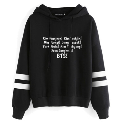 Herqw61 Womens Girls Kpop BTS Print Fans Hoodie Hip Hop Pullover Sweatshirt Jung Kook Jimin Suga V
Herqw61 Womens Girls Kpop BTS Print Fans Hoodie Hip Hop Pullover Sweatshirt Jung Kook Jimin Suga V