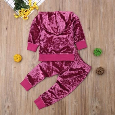 New Baby Girl Rose Red Hoodie Top Pure Color Elastic Waist Pants Set Warm Clothing Outfits Set 1-6 Years
New Baby Girl Rose Red Hoodie Top Pure Color Elastic Waist Pants Set Warm Clothing Outfits Set 1-6 Years