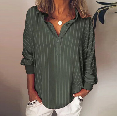 Roseonmyhand Fashion Woman Loose Casual Striped Button Lapel Long Sleeve Shirt Top Blouse
Roseonmyhand Fashion Woman Loose Casual Striped Button Lapel Long Sleeve Shirt Top Blouse