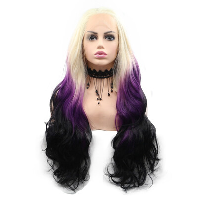 Amazing Star Lace Frontal Wigs Long Wavy Hair Ombre Purple Color Heat Resistant Fiber Free Part Synthetic Hair
Amazing Star Lace Frontal Wigs Long Wavy Hair Ombre Purple Color Heat Resistant Fiber Free Part Synthetic Hair