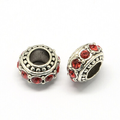 Alloy Rhinestone European Beads Rondelle Large Hole Beads Hyacinth 11x7mm Hole 5mm
Alloy Rhinestone European Beads Rondelle Large Hole Beads Hyacinth 11x7mm Hole 5mm