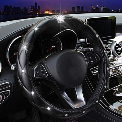 38cm Luxury Crystal Rhinestone Crown Studded Rhinestone PU Leather Car Steering Wheel Cover Diamond Steering
38cm Luxury Crystal Rhinestone Crown Studded Rhinestone PU Leather Car Steering Wheel Cover Diamond Steering