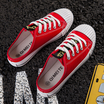 2019 tide shoes autumn white canvas shoes Korean students have no heel&a pedal female shoes Joker lazy shoes
2019 tide shoes autumn white canvas shoes Korean students have no heel&a pedal female shoes Joker lazy shoes