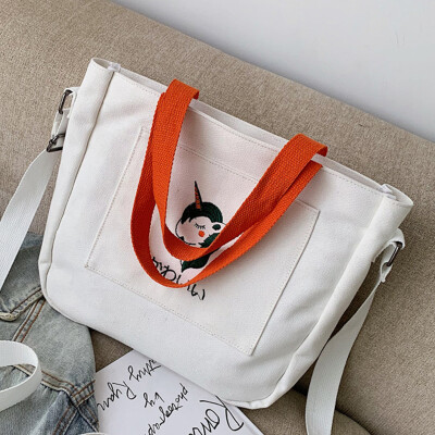 On the new canvas womens bag 2019 new Korean version of the small fresh fashion with one shoulder slanted to support the bag
On the new canvas womens bag 2019 new Korean version of the small fresh fashion with one shoulder slanted to support the bag