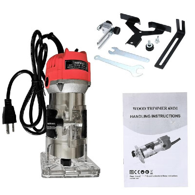 KKmoon 110V 800W Trim Router 30000rmin with Transparent Base Edge Guide Wood Laminate Electric Trimmer Compact Palm Router Corded
KKmoon 110V 800W Trim Router 30000rmin with Transparent Base Edge Guide Wood Laminate Electric Trimmer Compact Palm Router Corded