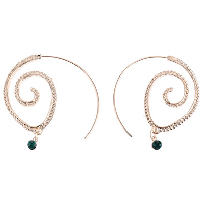 New Design Silver Gold Color Alloy Spiral Heart Vortex Exaggerated Whirlpool Gear Earrings For Women Ear Jewelry
New Design Silver Gold Color Alloy Spiral Heart Vortex Exaggerated Whirlpool Gear Earrings For Women Ear Jewelry