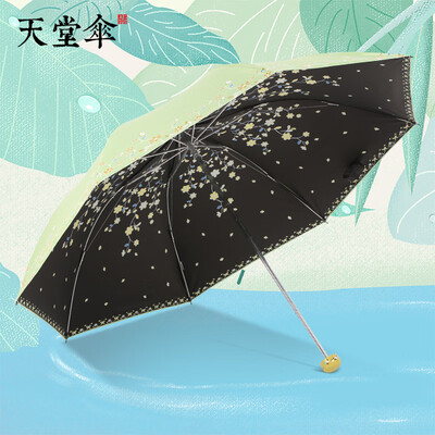Paradise umbrella sunny umbrella light portable three fold black plastic sunscreen umbrella petals rain sound 4 fruit green
Paradise umbrella sunny umbrella light portable three fold black plastic sunscreen umbrella petals rain sound 4 fruit green