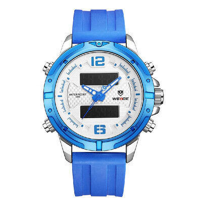 WEIDE WH8602 Quartz Digital Electronic Watch Dual Time Calendar Week Alarm 3ATM Waterproof Timer Business Men Fashion Casual Outdo
WEIDE WH8602 Quartz Digital Electronic Watch Dual Time Calendar Week Alarm 3ATM Waterproof Timer Business Men Fashion Casual Outdo