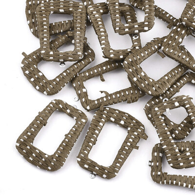 Handmade Raffia Woven Pendants with Iron & Aluminum Findings Trapezoid Platinum Camel 44x305x4mm Hole 14mm
Handmade Raffia Woven Pendants with Iron & Aluminum Findings Trapezoid Platinum Camel 44x305x4mm Hole 14mm
