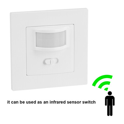 AC 110V-240V Infrared PIR Motion Sensor Recessed Wall Lamp Light Bulb Switch Motion Sensor Light Switch Wall Light Switch
AC 110V-240V Infrared PIR Motion Sensor Recessed Wall Lamp Light Bulb Switch Motion Sensor Light Switch Wall Light Switch