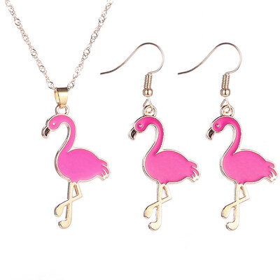 Graceful Necklace Earrings Set Pink Flamingo Necklace Earrings Set Girl Teen Jewelry Gift
Graceful Necklace Earrings Set Pink Flamingo Necklace Earrings Set Girl Teen Jewelry Gift