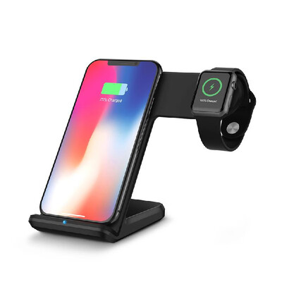 Wireless Charge Dock 2 in 1 Portable Qi Enabled Smart Phones Fast Charging Charger for iPhone X88 PlusiWatch 123
Wireless Charge Dock 2 in 1 Portable Qi Enabled Smart Phones Fast Charging Charger for iPhone X88 PlusiWatch 123
