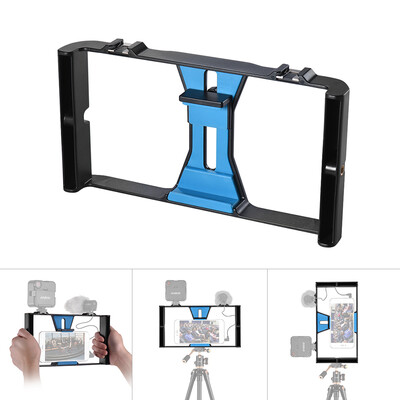 Andoer Smartphone Video Rig Phone Movie Mount Film Making Recording Vlogging Rig Hand Grip Bracket Holder Stabilizer for iPhone X
Andoer Smartphone Video Rig Phone Movie Mount Film Making Recording Vlogging Rig Hand Grip Bracket Holder Stabilizer for iPhone X