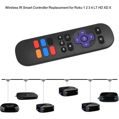 Streaming Media Player Remote Control Wireless IR Smart Controller Replacement for Roku 1 2 3 4 LT HD XD Black
Streaming Media Player Remote Control Wireless IR Smart Controller Replacement for Roku 1 2 3 4 LT HD XD Black