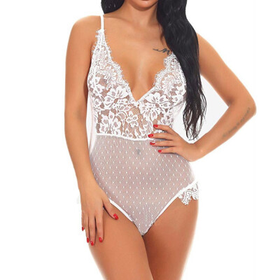 Toponeto New Lingerie for Women Teddy One Piece Lace V-Neck Babydoll Bodysuit Jumpsuit
Toponeto New Lingerie for Women Teddy One Piece Lace V-Neck Babydoll Bodysuit Jumpsuit