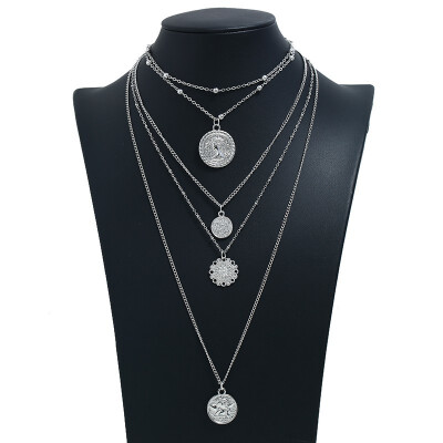 New Gold Multi-layer Long Necklace Pendant Shell Round Sequin Bead Chain Necklace Simple Moon Stars Fashion Retro Sexy Necklace
New Gold Multi-layer Long Necklace Pendant Shell Round Sequin Bead Chain Necklace Simple Moon Stars Fashion Retro Sexy Necklace