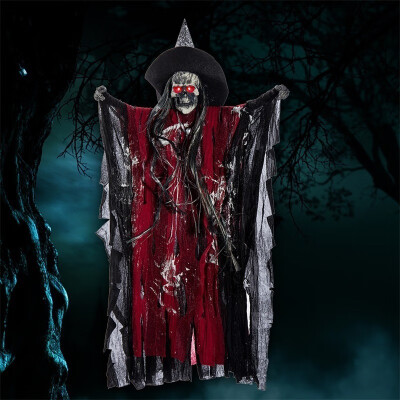 Halloween Prop Hanging Ghost Witch Scary Voice Haunted House Bar Party Home Decoration 63x38cm
Halloween Prop Hanging Ghost Witch Scary Voice Haunted House Bar Party Home Decoration 63x38cm
