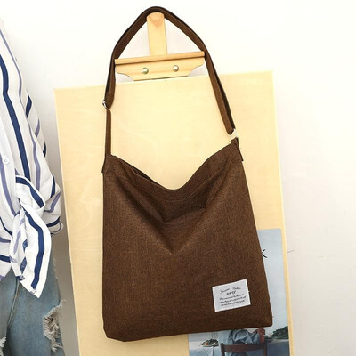 Women Canvas Handbag Shoulder Retro Bag Solid Large Capacity Environmental Shopping Bag Crossbody Bag
Women Canvas Handbag Shoulder Retro Bag Solid Large Capacity Environmental Shopping Bag Crossbody Bag