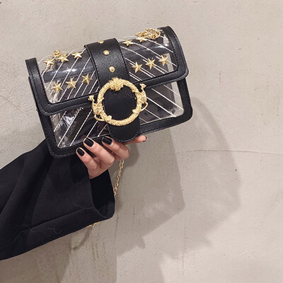 Tailored Womens Fashion Casual Solid Color Transparent Handbag Wild Diagonal Package
Tailored Womens Fashion Casual Solid Color Transparent Handbag Wild Diagonal Package
