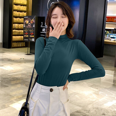 Tailored Fashion Women Top High Collar Pure Color Elegant Long Sleeve Casual Blouse
Tailored Fashion Women Top High Collar Pure Color Elegant Long Sleeve Casual Blouse