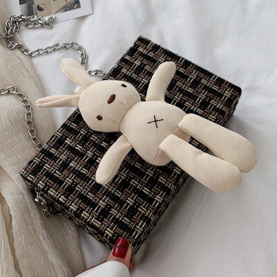 Bag womens bag 2019 new personality lattice cloth cartoon bunny bag literary fan slanted box bag
Bag womens bag 2019 new personality lattice cloth cartoon bunny bag literary fan slanted box bag
