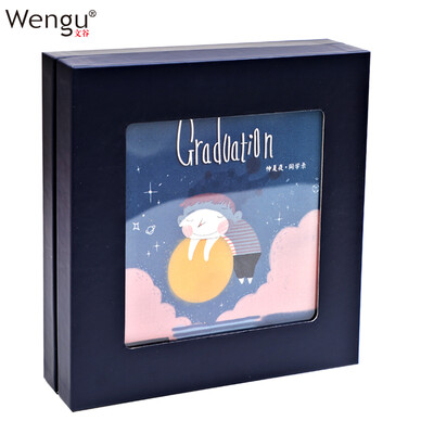 Wengu boxed classmates male graduation album primary school message book small fresh junior high school memoirs blue C0140-B
Wengu boxed classmates male graduation album primary school message book small fresh junior high school memoirs blue C0140-B