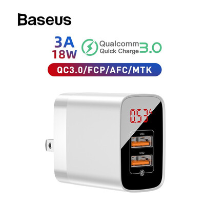 Baseus PPS Digital Display 18W quick Charger for iPhoneHUaweiSamsung portable wall charger for travel
Baseus PPS Digital Display 18W quick Charger for iPhoneHUaweiSamsung portable wall charger for travel