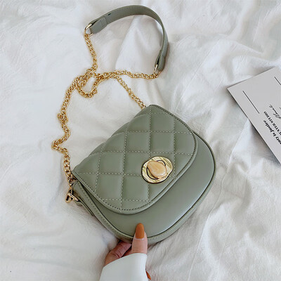 Small fragrance bag female new wild lock single back diagonal cross-sleeve fashion chain rhombic saddle bag
Small fragrance bag female new wild lock single back diagonal cross-sleeve fashion chain rhombic saddle bag