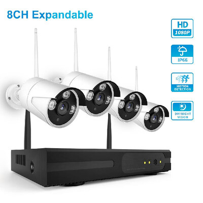 K9604 8CH NVR4 Cameras Wireless NVR Kit Security Surveillance System 20MP 1080P HD WIFI Home Security Camera Monitor Night Visio
K9604 8CH NVR4 Cameras Wireless NVR Kit Security Surveillance System 20MP 1080P HD WIFI Home Security Camera Monitor Night Visio