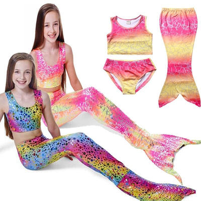 2-Colors Kids Girls Mermaid Tail Swimmable Bikini Set Swimwear Swimsuit Swimming Costumes 4-8T
2-Colors Kids Girls Mermaid Tail Swimmable Bikini Set Swimwear Swimsuit Swimming Costumes 4-8T