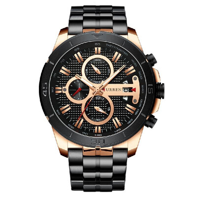 CURREN 8337 Man Quartz Watch Waterproof Outdoor Minute Hour Chronograph Calendar Dial Alloy Band Male Wristwatch
CURREN 8337 Man Quartz Watch Waterproof Outdoor Minute Hour Chronograph Calendar Dial Alloy Band Male Wristwatch