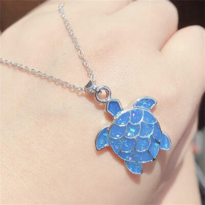 Fashion Female Necklace Blue Crystal Turtle Pendant Silver Necklace Simple Cute Women Choker Wedding Party Jewelry Accessories
Fashion Female Necklace Blue Crystal Turtle Pendant Silver Necklace Simple Cute Women Choker Wedding Party Jewelry Accessories