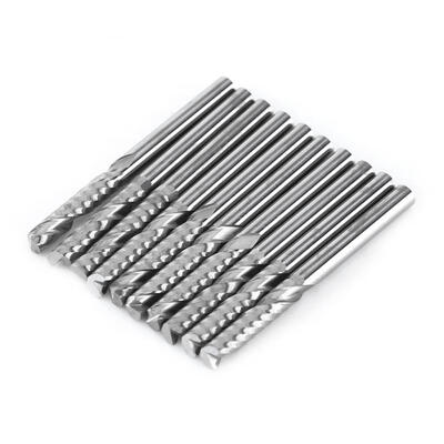 Greensen 10pcs Tungsten Carbide Endmill Single Flute Spiral CNC Router Bits 3175x17mm
Greensen 10pcs Tungsten Carbide Endmill Single Flute Spiral CNC Router Bits 3175x17mm