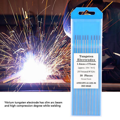 Greensen 10pcs WY20 20 Yttrium Tungsten Electrode Blue Tip for TIG Welding 16mm175mm
Greensen 10pcs WY20 20 Yttrium Tungsten Electrode Blue Tip for TIG Welding 16mm175mm