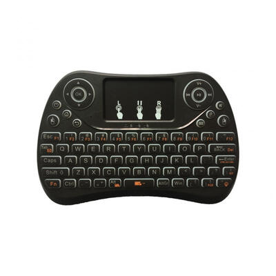 I8 Max Mini Wireless Keyboard Rechargeable 24GHz Three-Color Backlit Keyboards with Touchpad - Black
I8 Max Mini Wireless Keyboard Rechargeable 24GHz Three-Color Backlit Keyboards with Touchpad - Black