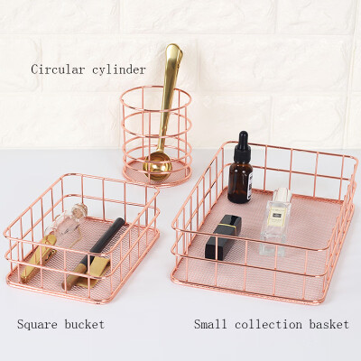 Nordic Ins Iron Pen Holder Container Rose Gold Storage Basket Kitchen Bathroom Sundries Storage Simple Chopsticks Box
Nordic Ins Iron Pen Holder Container Rose Gold Storage Basket Kitchen Bathroom Sundries Storage Simple Chopsticks Box